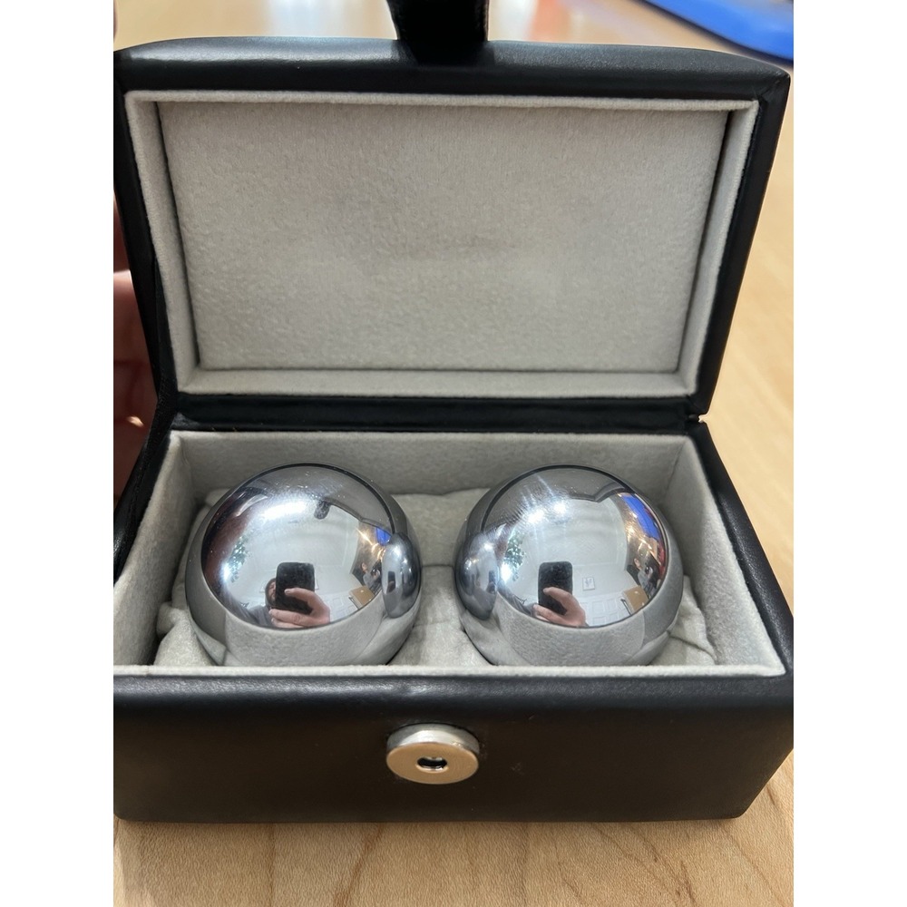 Brookstone Baoding Balls with Carry Case for Hand Therapy, Exercise, and...